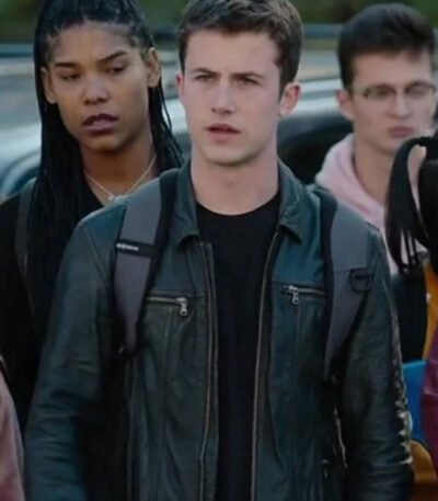13 Reasons Why Leather Jacket Worn By Dylan Minnette