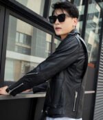 Men’s Multi Zipper Biker Genuine Style Leather Jackets