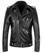 Men’s Multi Zipper Biker Genuine Style Leather Jackets