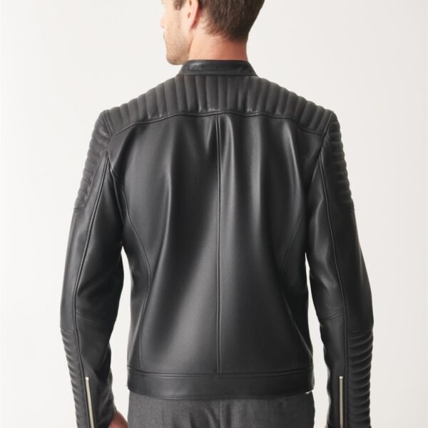 Black Biker Leather Jacket By Movie Jackets Hub