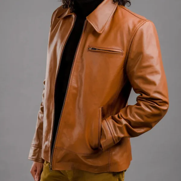 1900's Look Style Leather Jacket For Men