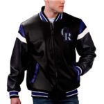 MLB Colorado Rockies Leather Jacket