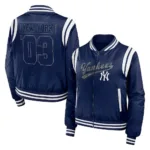 New York Yankees Navy Bomber Full-Zip Jacket