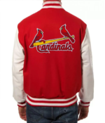 MLB St Louis Cardinals Wool And Leather Jacket