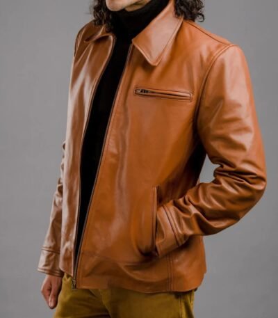 1900's Look Style Leather Jacket For Men