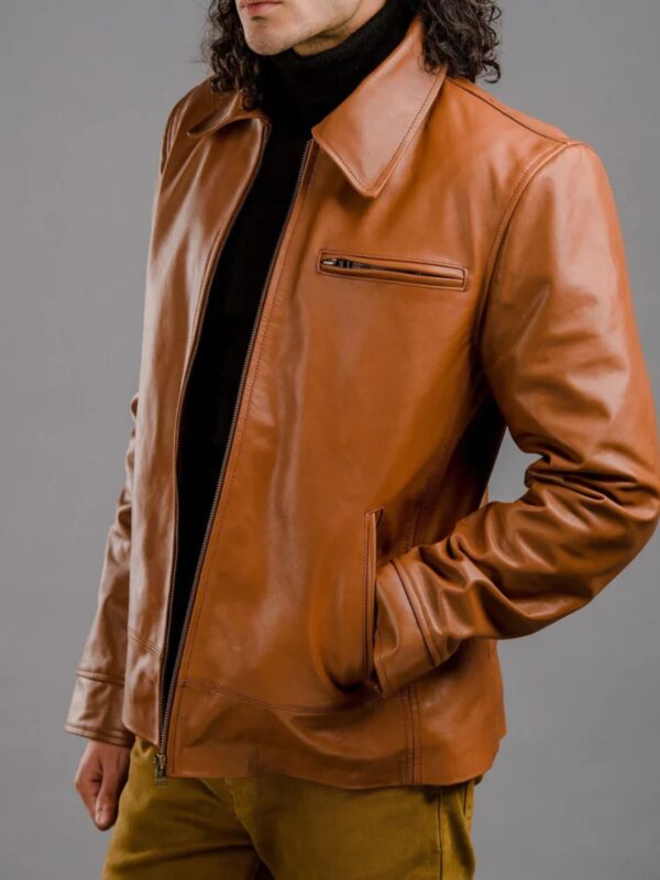 1900's Look Style Leather Jacket For Men