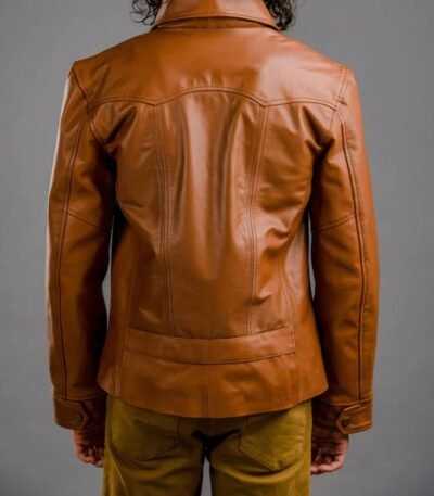 1900's Look Style Leather Jacket For Men