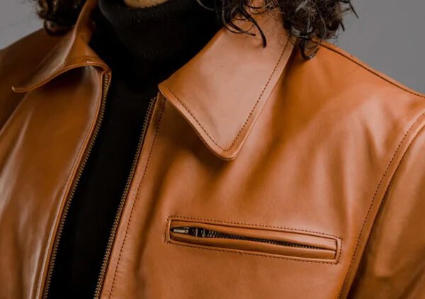 1900's Look Style Leather Jacket For Men