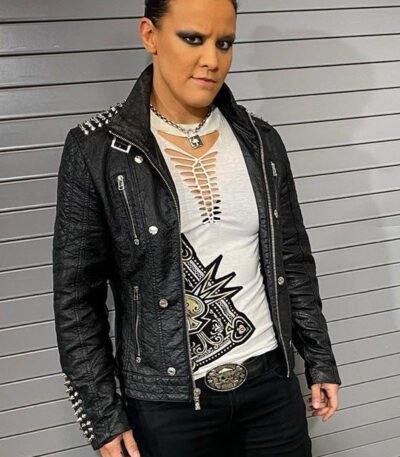 Shayna Andrea Baszler Studded leather Jacket