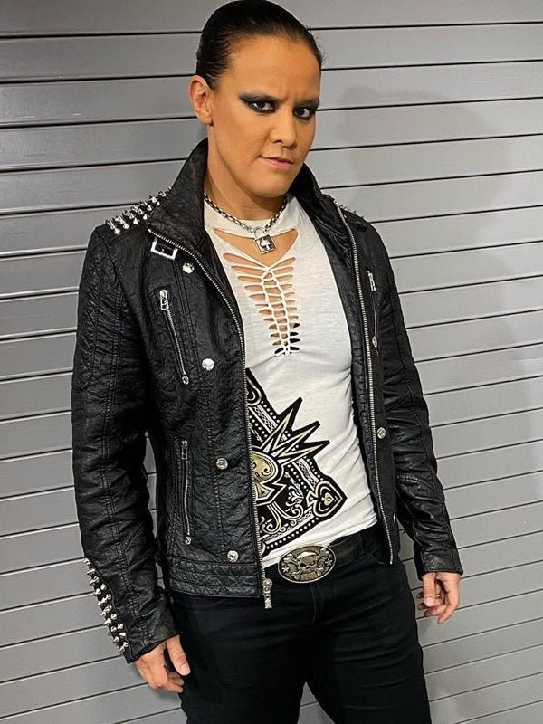Shayna Andrea Baszler Studded leather Jacket