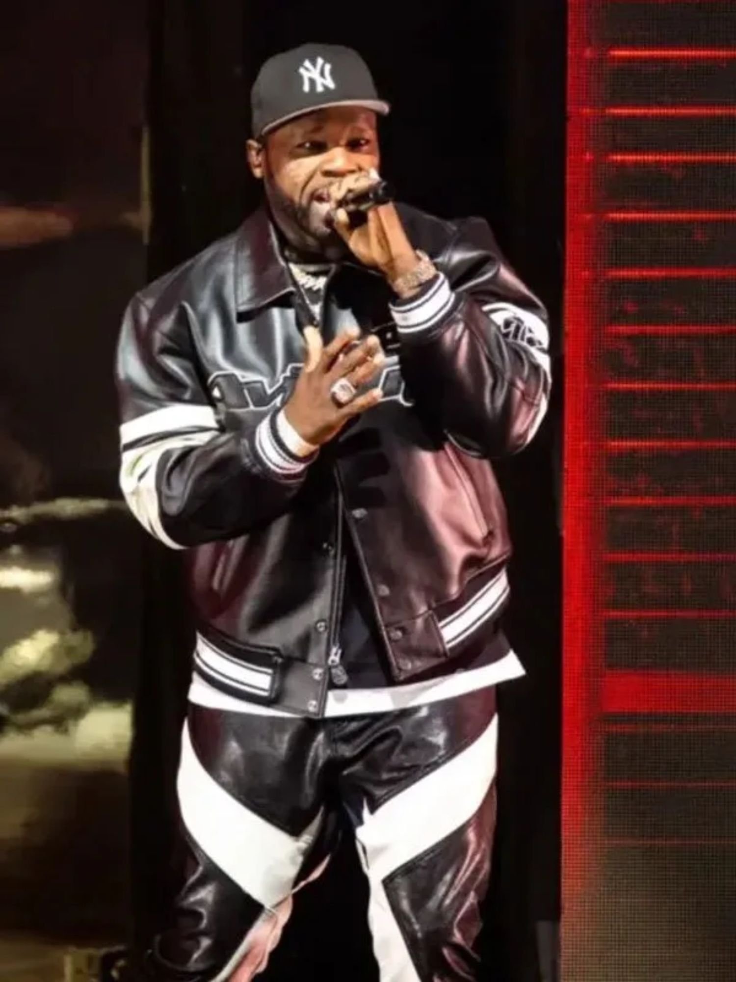 50 Cent The Final Lap Tour Leather Jacket 50 Cent The Final Lap Tour Leather Jacket
