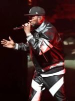 50 Cent The Final Lap Tour Leather Jacket