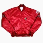 80s Arizona Cardinals Bomber Satin Red Jacket