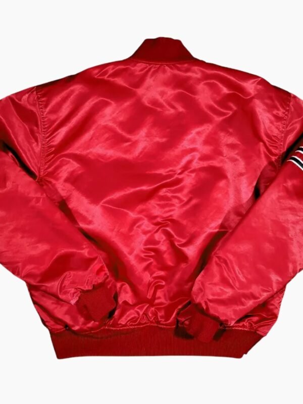 80s Arizona Cardinals Bomber Satin Red Jacket