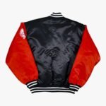 90's NY Yankees Black and Red Satin Jacket