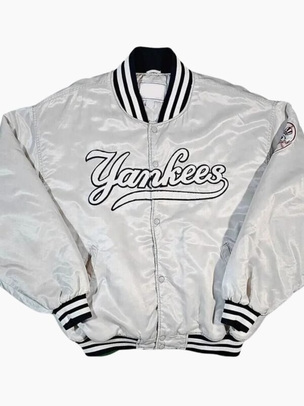 90's New York Yankees Silver Jacket