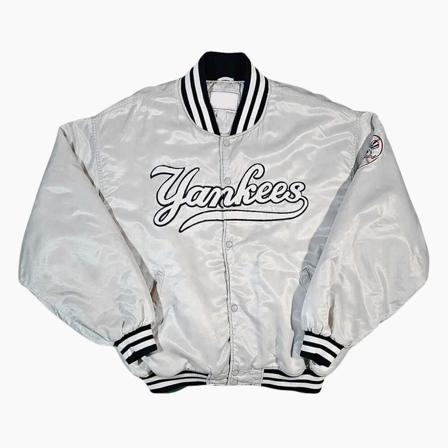 90's New York Yankees Silver Jacket 90's New York Yankees Silver Jacket