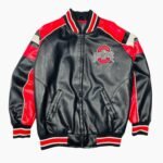 90s Vintage Ohio State Buckeyes Leather Jacket USA