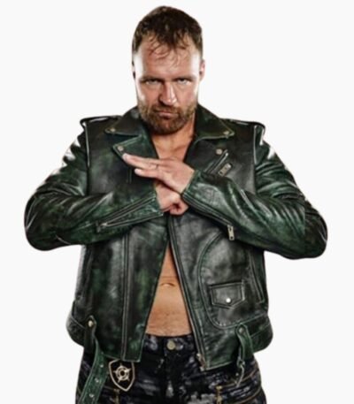 AEW Jon Moxley Leather Biker Jacket