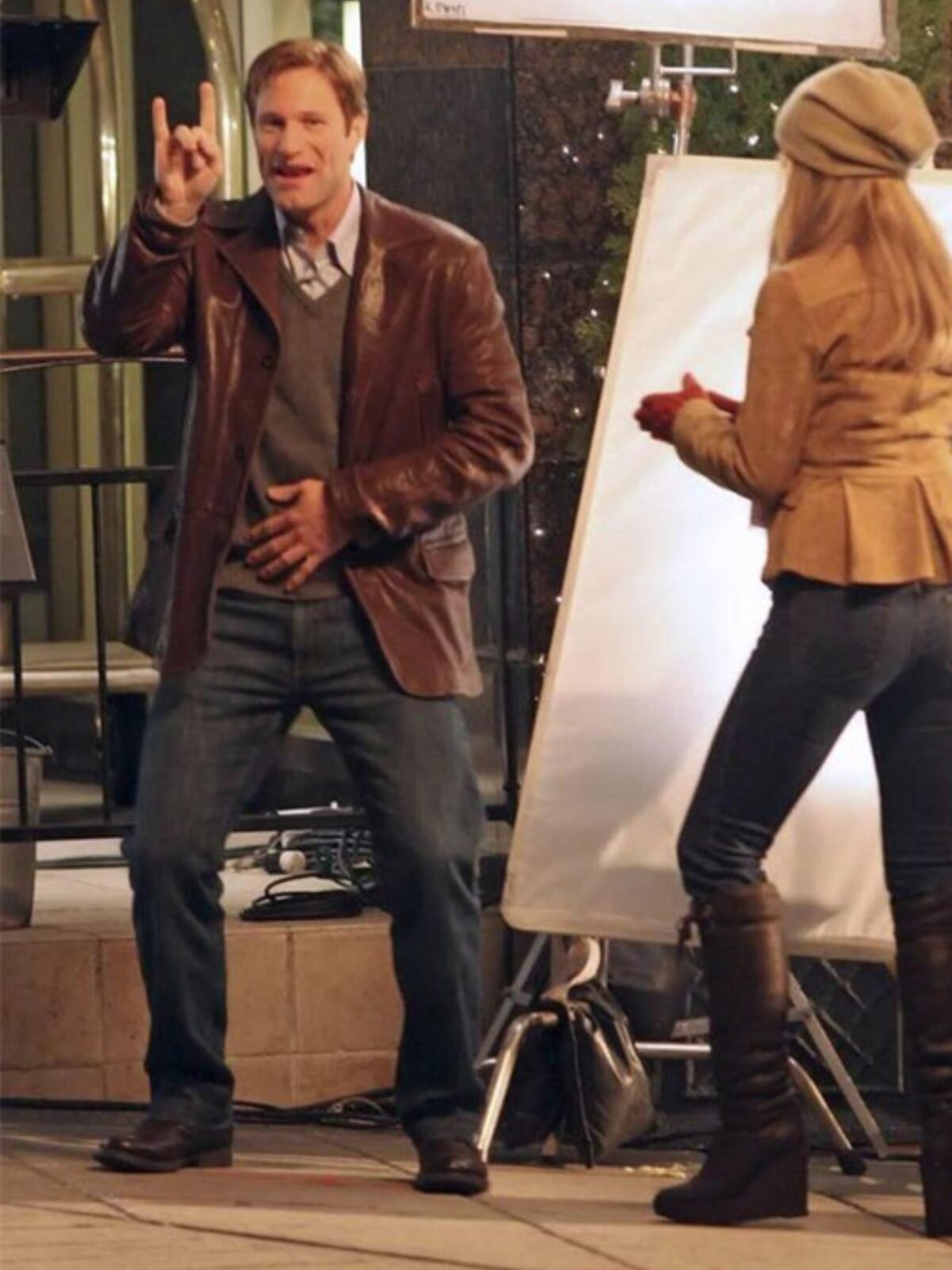 Aaron Eckhart Love Happens Leather Trench Coat