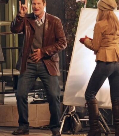 Aaron Eckhart Love Happens Leather Trench Coat