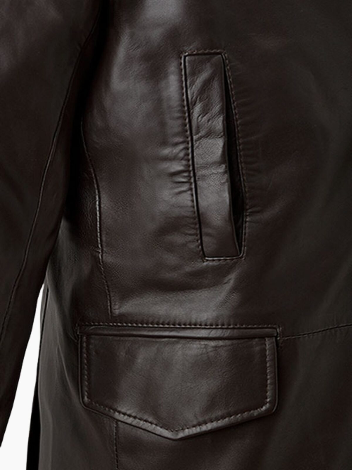Aaron Eckhart Love Happens Leather Trench Coat