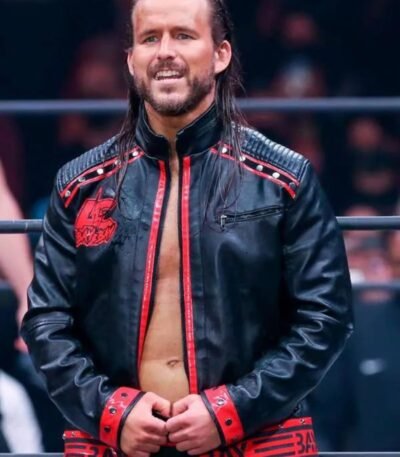 Adam Cole WWE Black Leather Jacket