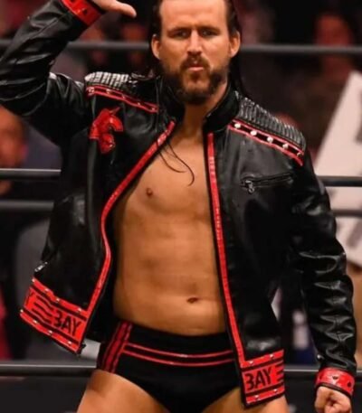 Adam Cole WWE Black Leather Jacket