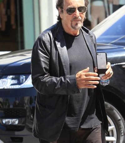 Al Pacino Leather Blazer