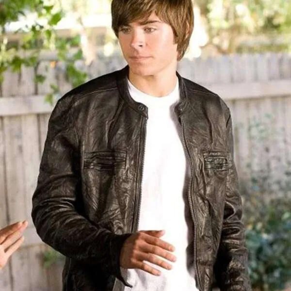 Amazing Zac Efron 17 Again Leather Jacket