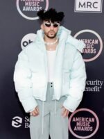 American Music Awards Bad Bunny Puffer Hooded Jacket