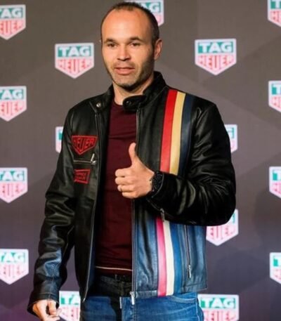 Andres Iniesta Leather Jacket