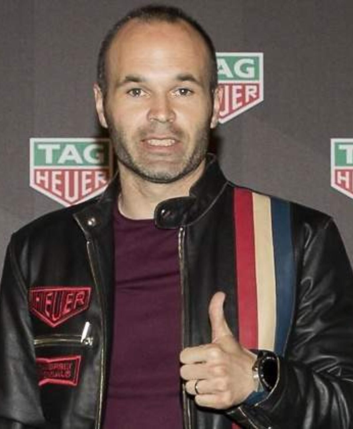 Andres Iniesta Leather Jacket