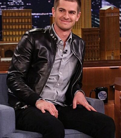 Andrew Garfield The Tonight Show Leather Jacket