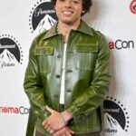 Anthony Ramos Green Leather Jacket