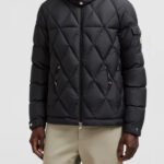 Averole Hooded Diamond-Quilted Short Down Jacket