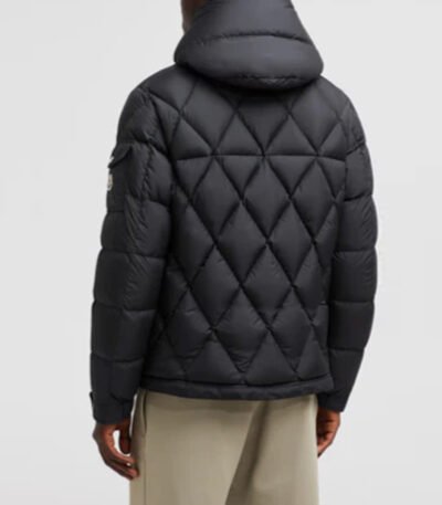Averole Hooded Diamond-Quilted Short Down Jacket