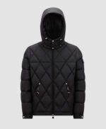 Averole Hooded Diamond-Quilted Short Down Jacket