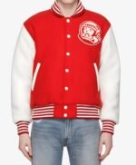 BBC Varsity Red and White Jacket