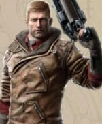 BJ Blazkowicz Wolfenstein New Order Faux Shearling Leather Jacket
