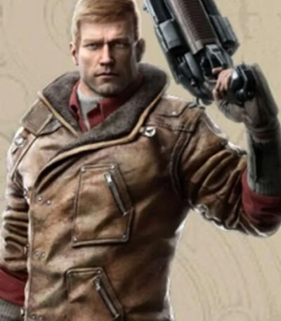 BJ Blazkowicz Wolfenstein New Order Faux Shearling Leather Jacket