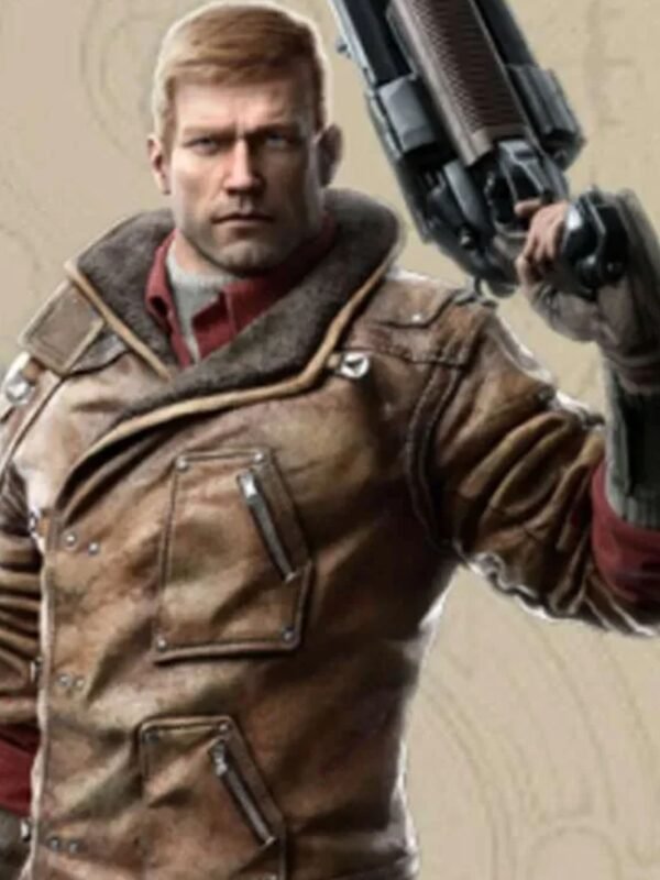 BJ Blazkowicz Wolfenstein New Order Faux Shearling Leather Jacket