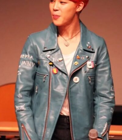 BTS Star Jimin Biker Leather Jacket