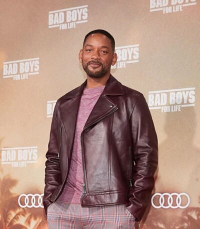 Bad Boys For Life Premier Will Smith Style Leather Jacket