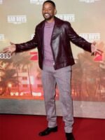 Bad Boys For Life Premier Will Smith Style Leather Jacket