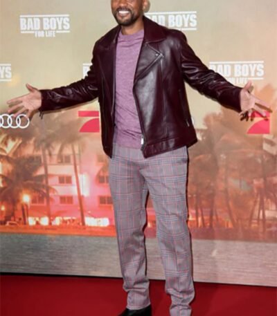 Bad Boys For Life Premier Will Smith Style Leather Jacket