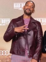 Bad Boys For Life Premier Will Smith Style Leather Jacket