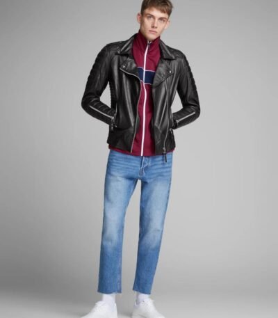 Biker Boom Sheepskin Stylish Leather Jacket