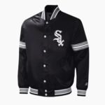 Black Chicago White Sox Midfield Satin Jacket