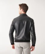 Black College Leather Jacket